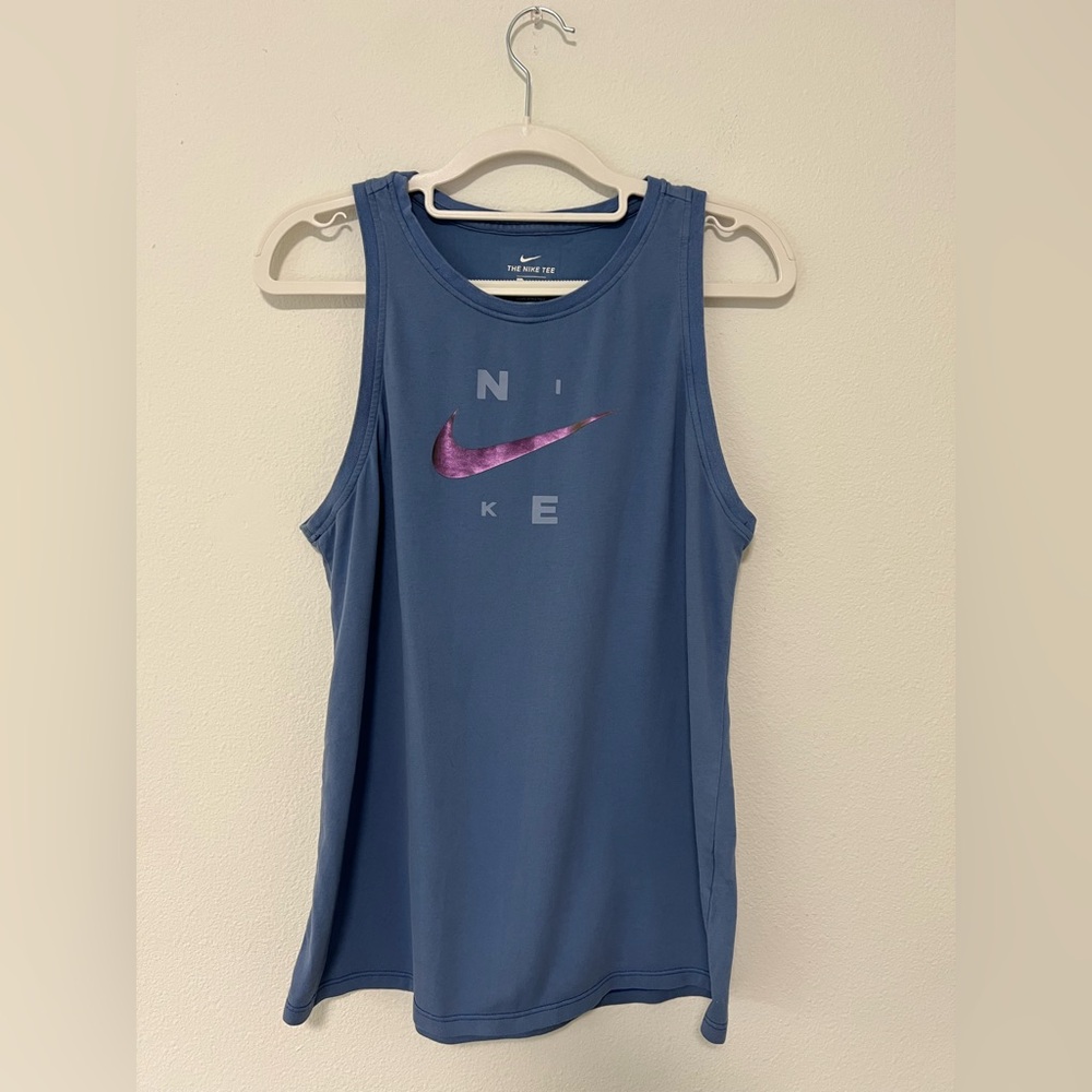 Nike Dri-FIT Women’s Swoosh Tomboy Tank in Indigo Storm